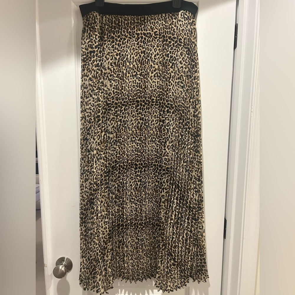Leopard Print Maxi Skirt